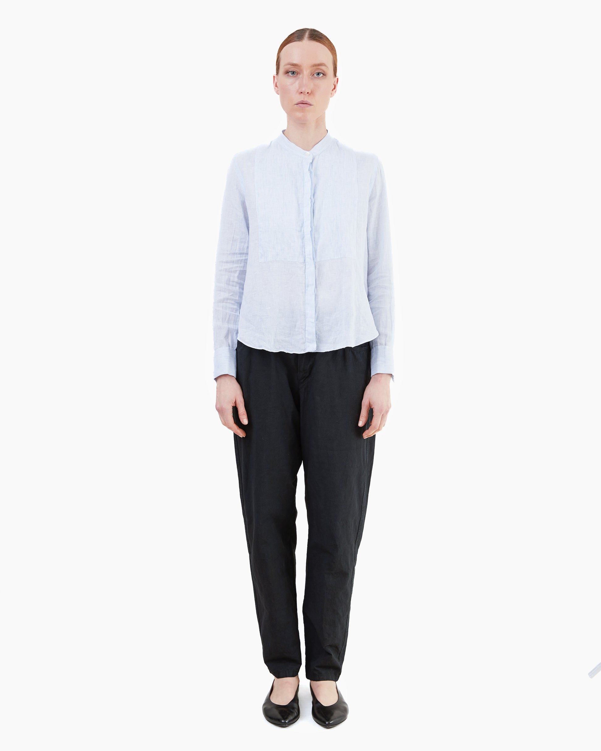 Finamore Women's Luce Linen Shirt in Stripe
