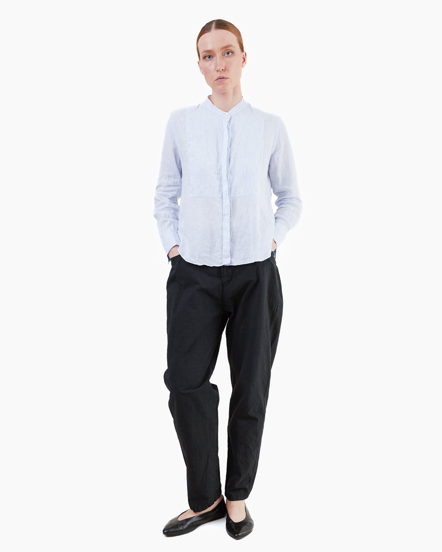 Finamore Women's Luce Linen Shirt in Stripe