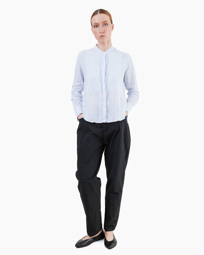Finamore Women's Luce Linen Shirt in Stripe