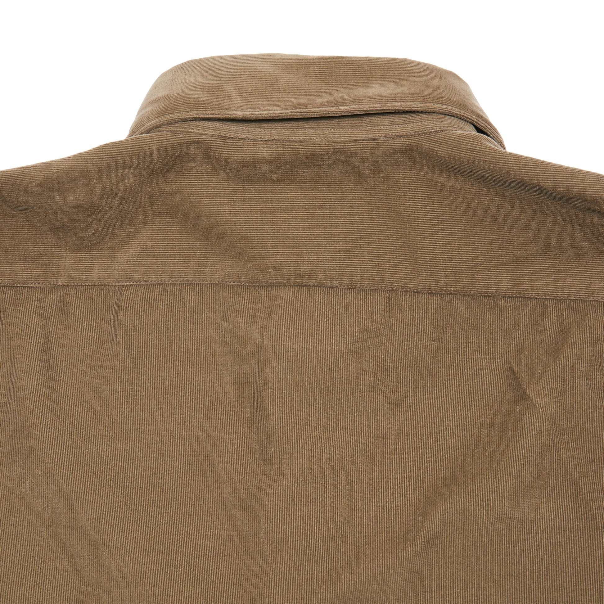 Finamore Tok91 Luigi Cotton Needlecord Shirt in Tobacco 4