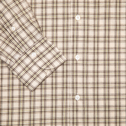 Finamore Tokyo Luigi Check Shirt in Brown
