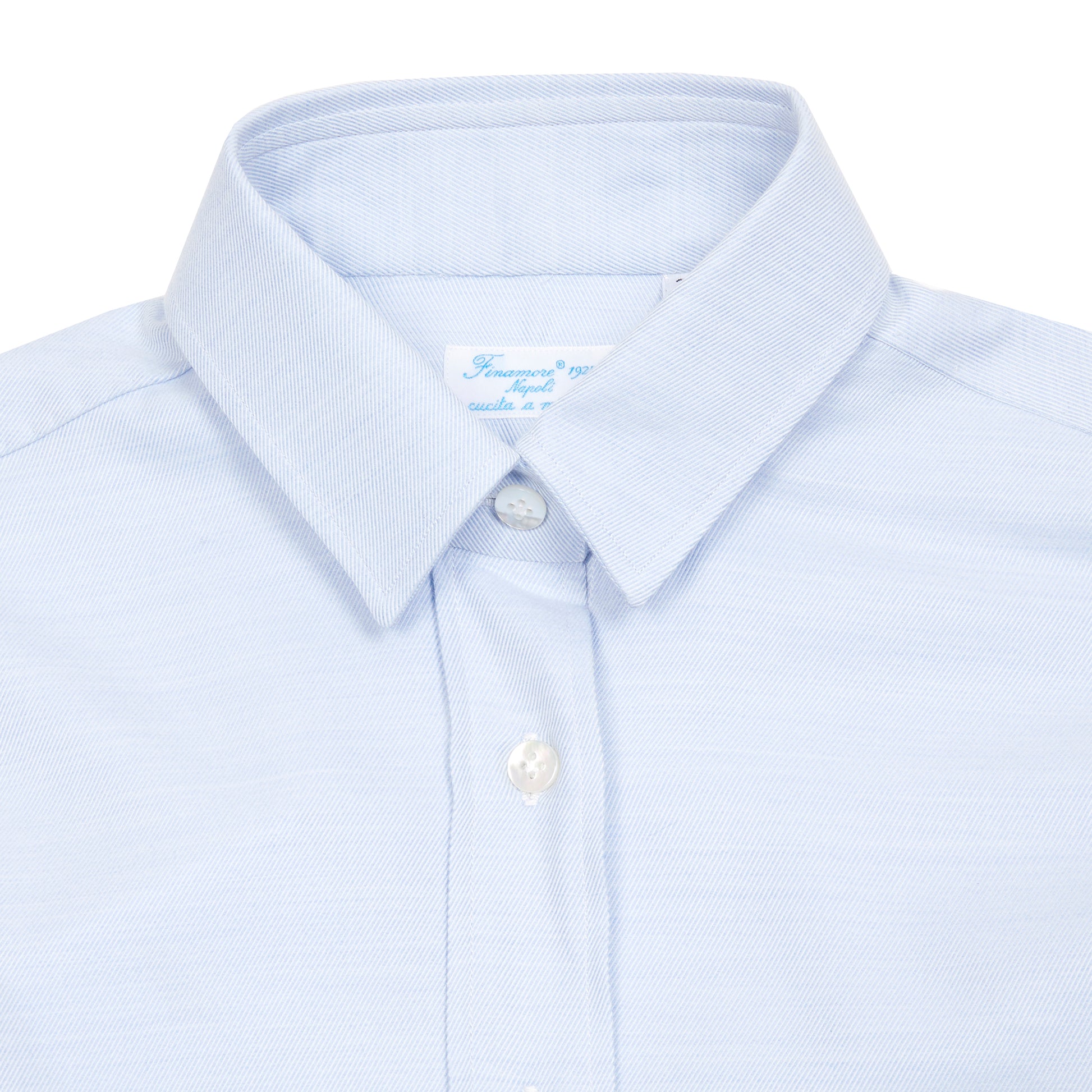 Finamore Women's Valeria Celia Shirt in Light Blue 2