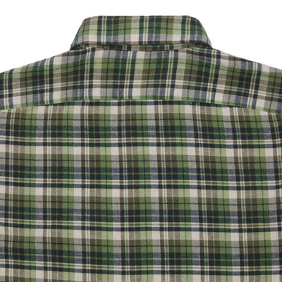 Finamore Gaeta Luigi Cotton Shirt in Green Check