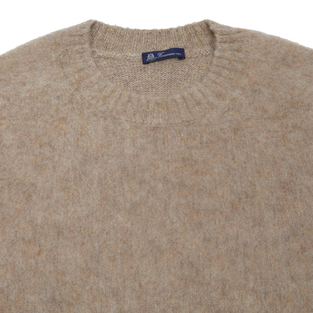 Finamore Jesolo Cashmere Knit Jumper in Oatmeal