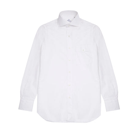 Finamore 170 Pocket Shirt in White 1