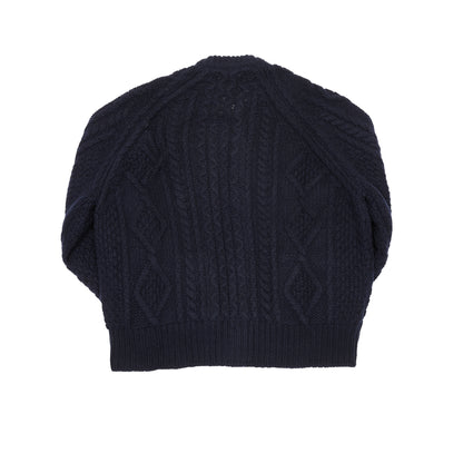 GRP Women's Casa Isaac Cable Knit Cardigan in Blue