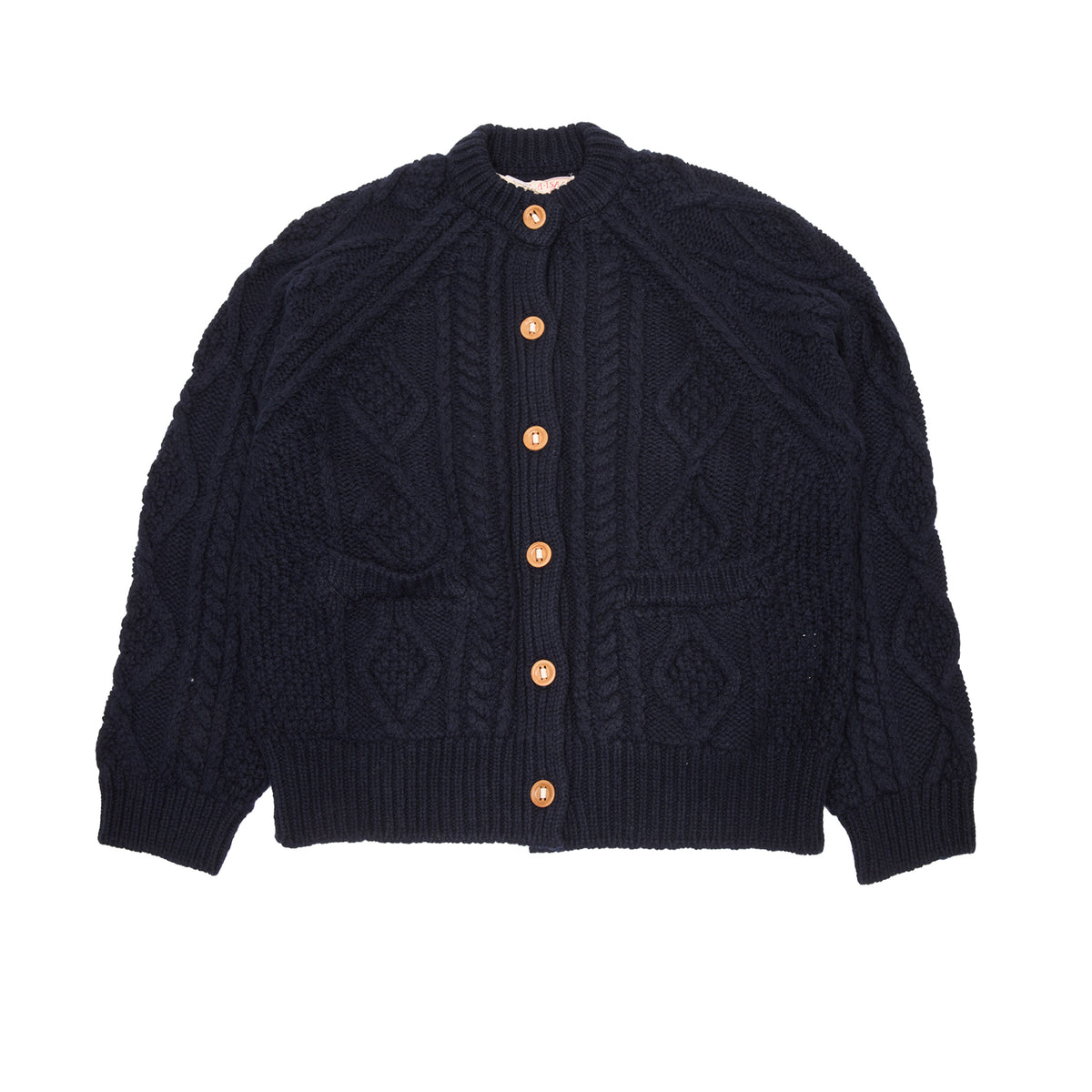 GRP Women's Casa Isaac Cable Knit Cardigan in Blue