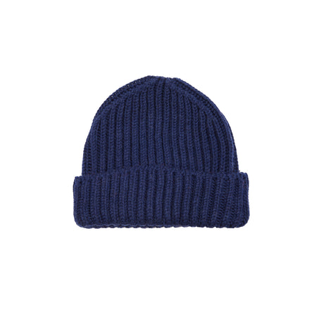 GRP Merino Chunky Knit Beanie in Indigo