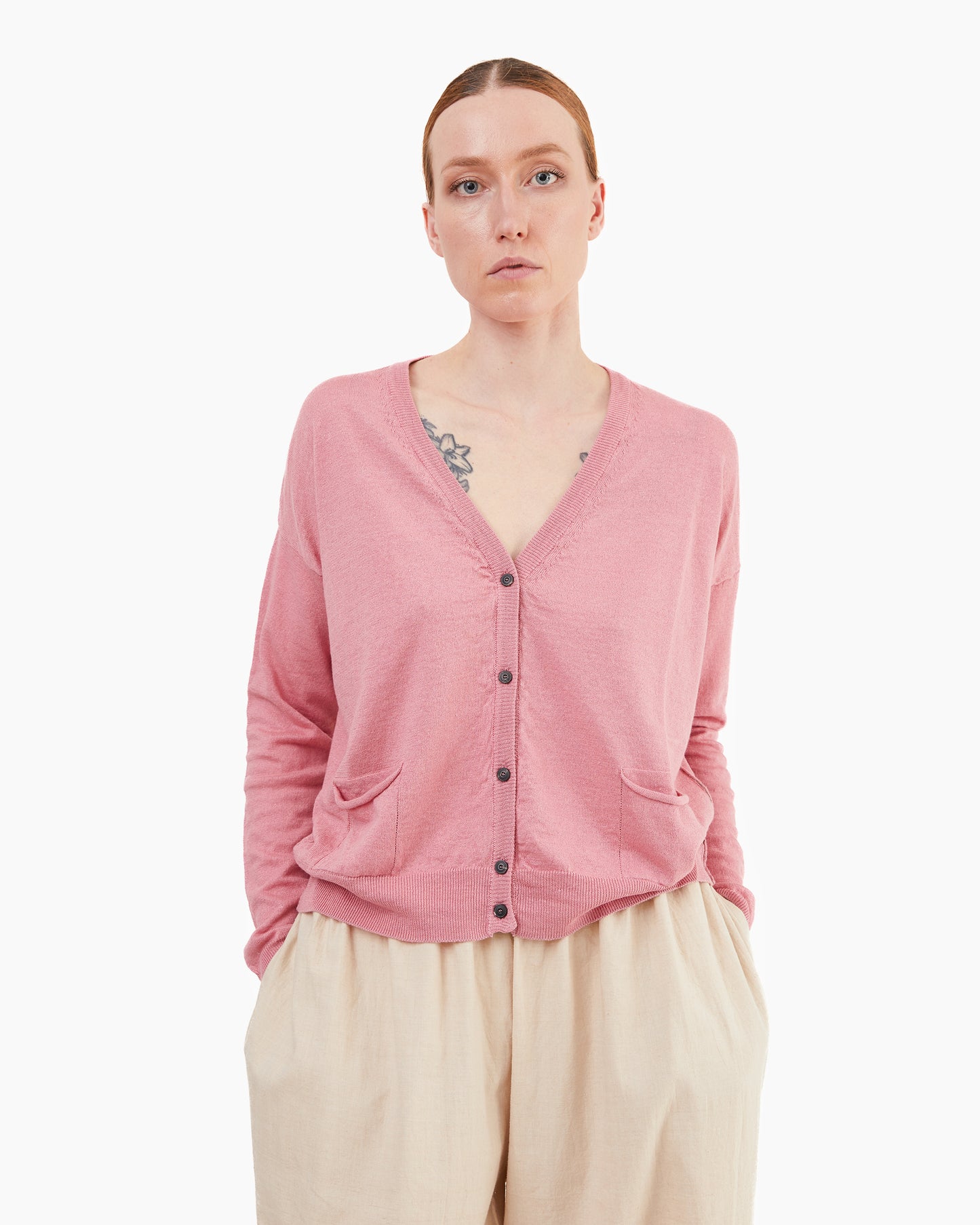 GRP Women's Casa Isaac Cardigan in Pink