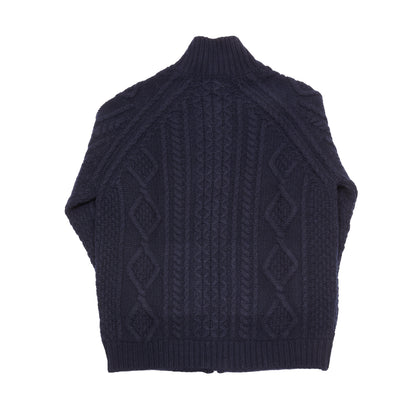 GRP Steve Full Zip Merino Cashmere Jacket in Blue