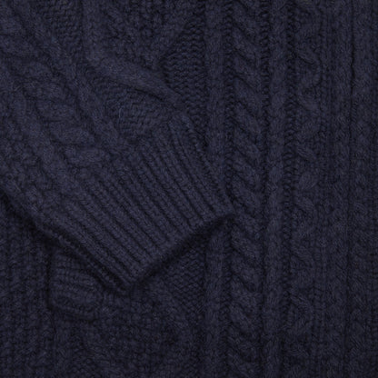 GRP Steve Full Zip Merino Cashmere Jacket in Blue