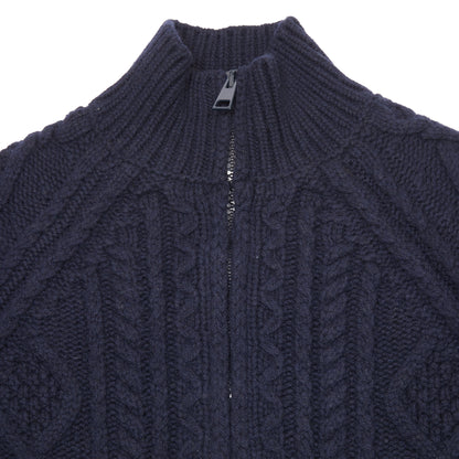 GRP Steve Full Zip Merino Cashmere Jacket in Blue