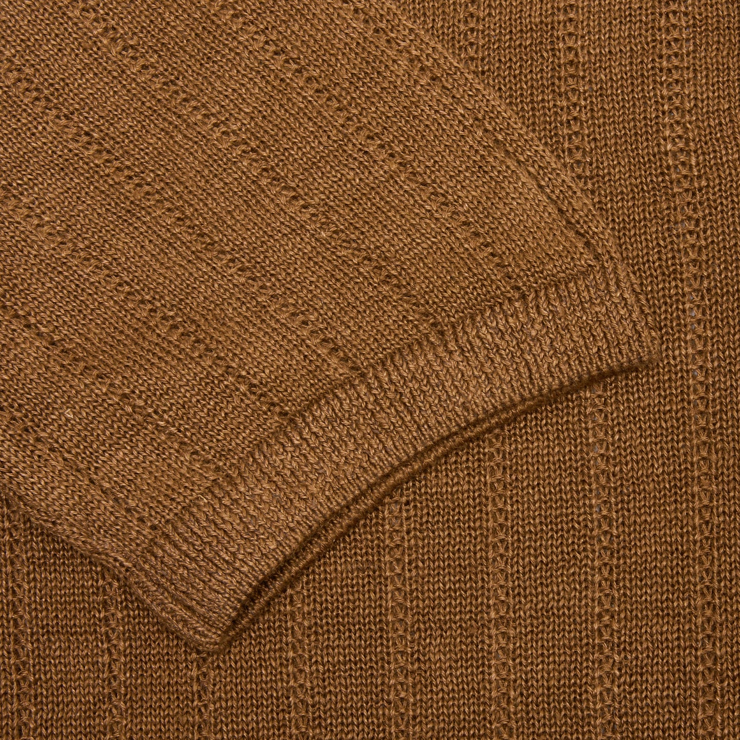 GRP Casa Isaac Linen Polo Shirt in Tobacco