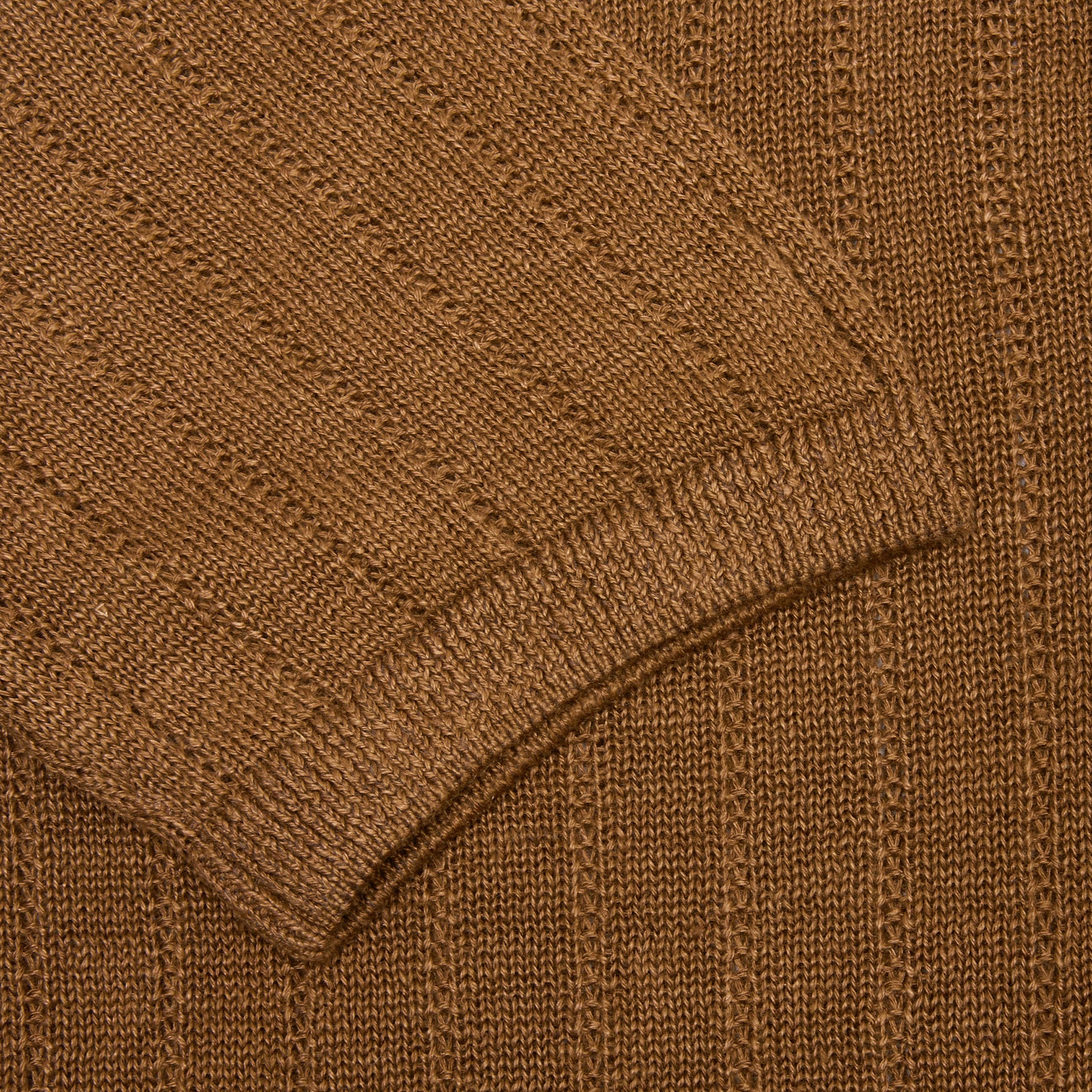 GRP Casa Isaac Linen Polo Shirt in Tobacco
