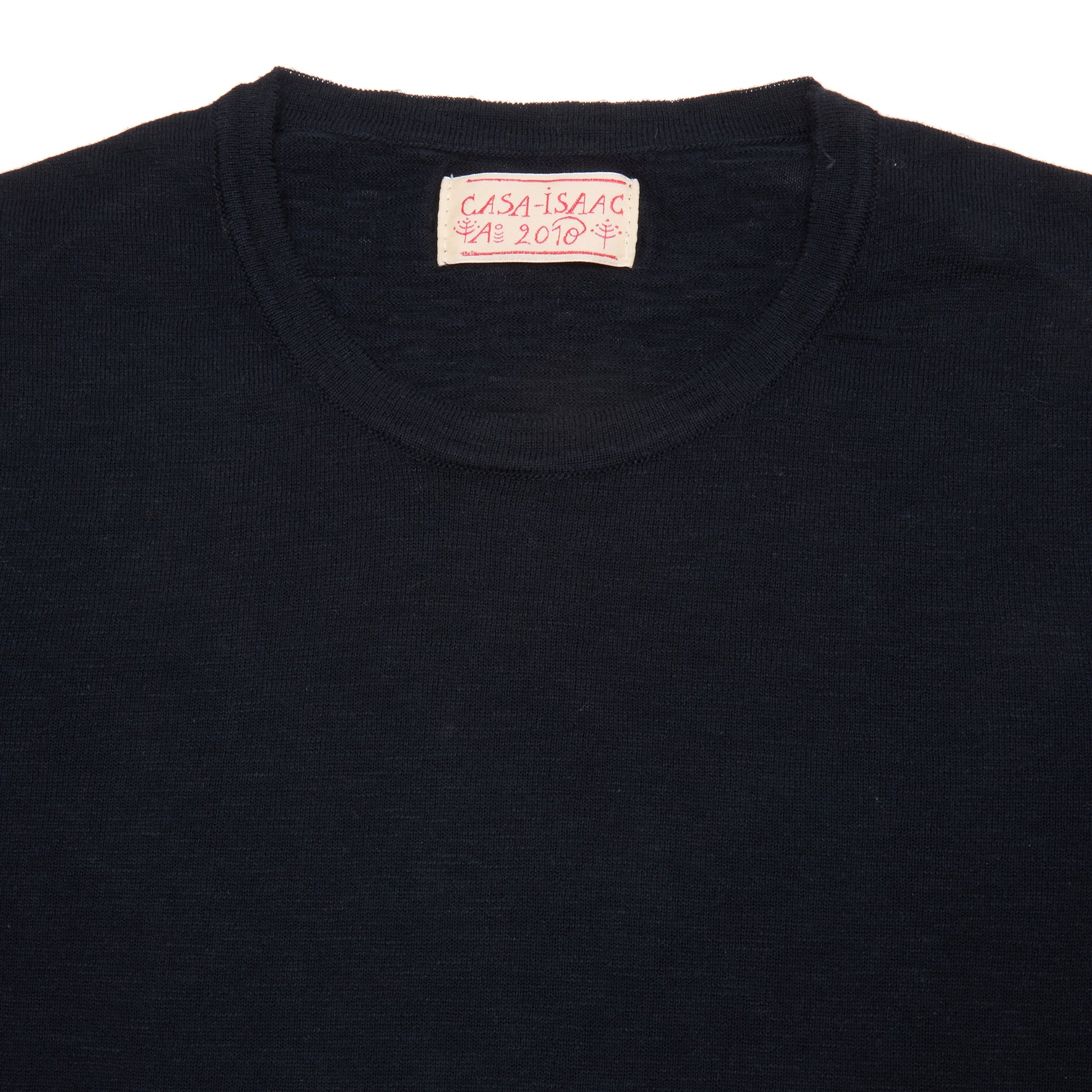 GRP Casa Isaac Short Sleeve Cotton T-shirt in Navy