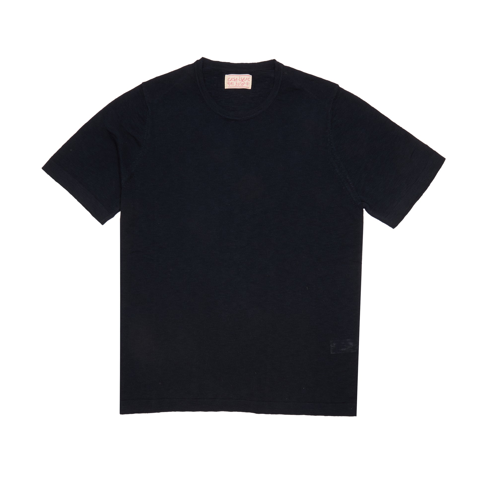 GRP Casa Isaac Short Sleeve Cotton T-shirt in Navy