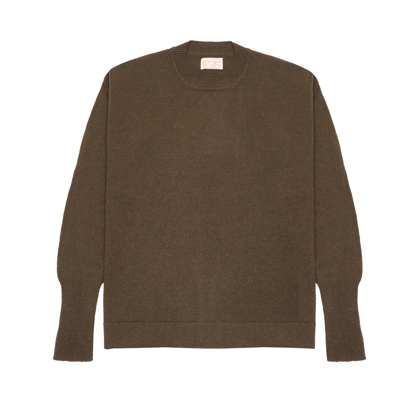 GRP Casa Isaac Crewneck Jumper in Hemp Brown