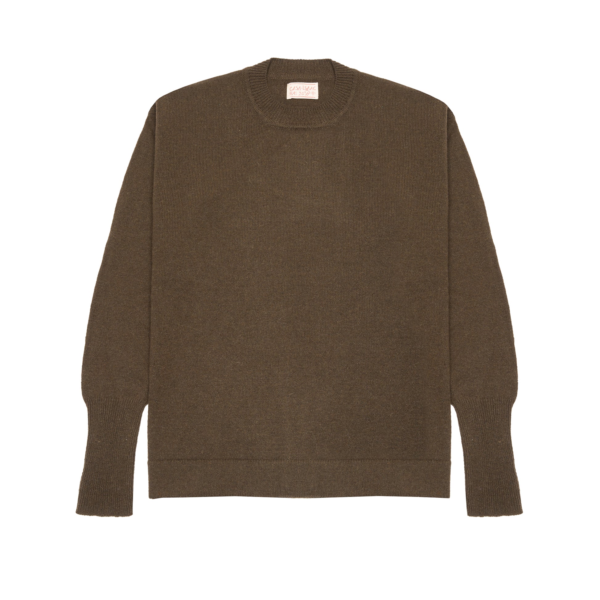 GRP Casa Isaac Crewneck Jumper in Hemp Brown