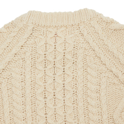 GRP Casa Isaac Steve Cable Knit Jumper in Rope