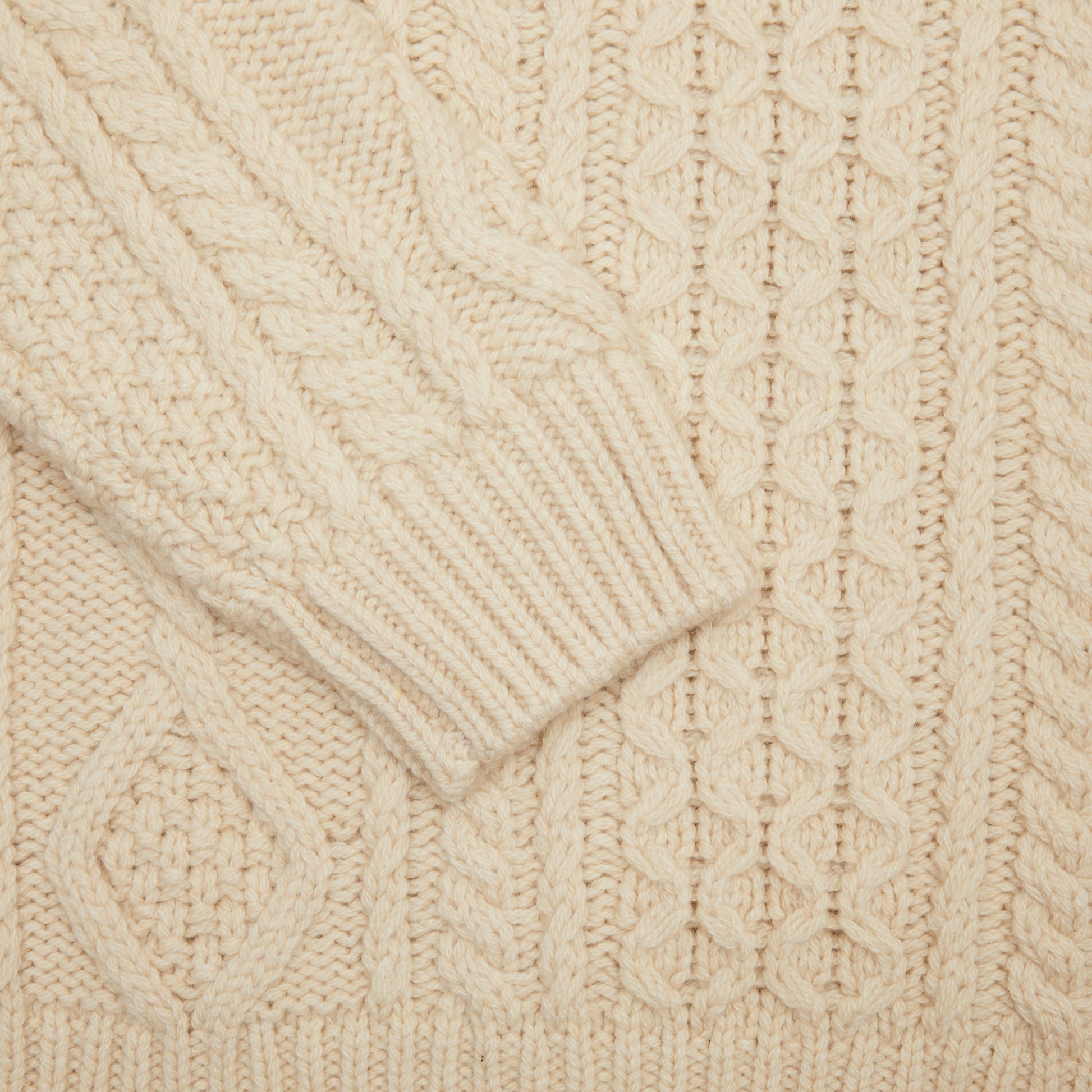 GRP Casa Isaac Steve Cable Knit Jumper in Rope