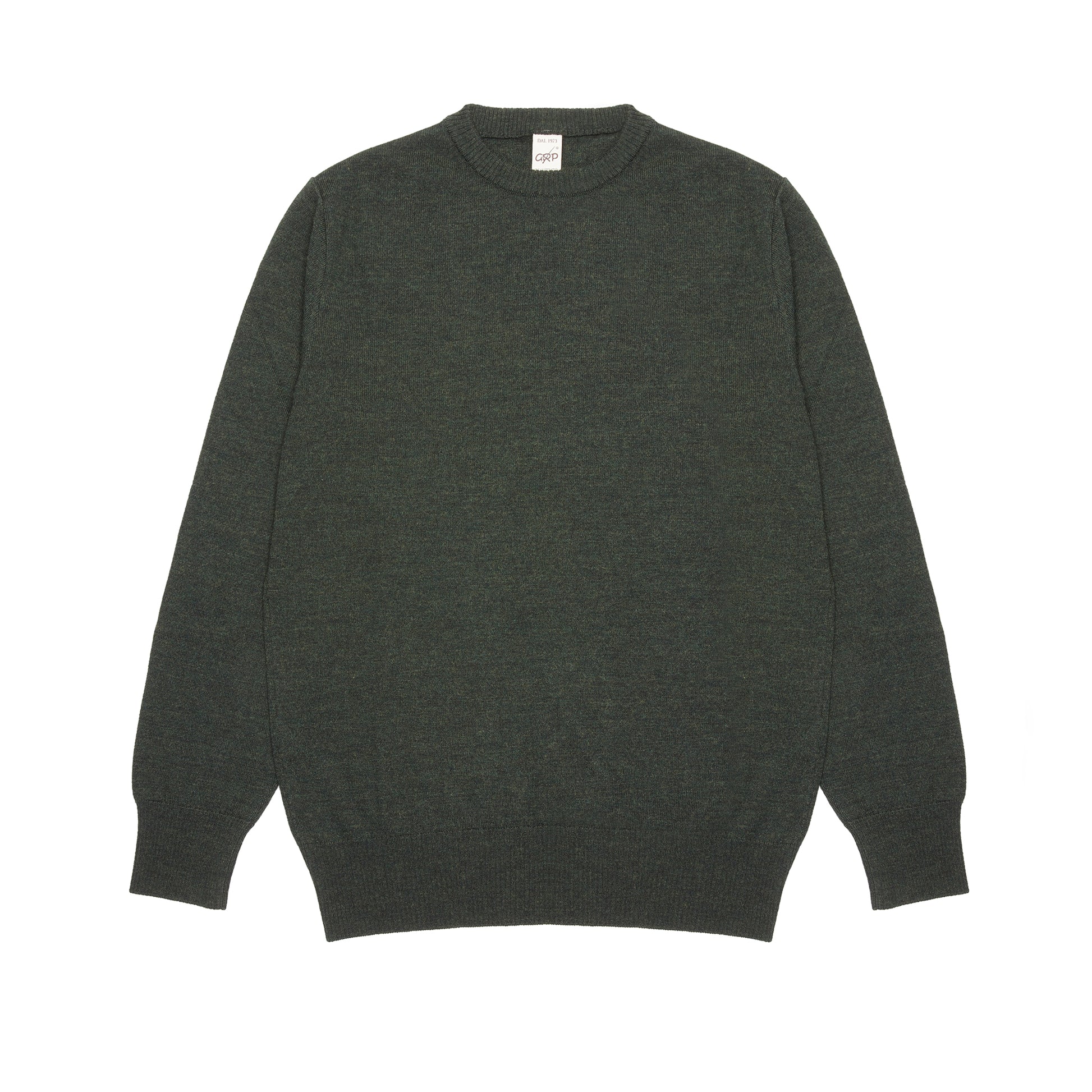 GRP Merino Crew Neck Jumper in Dark Green