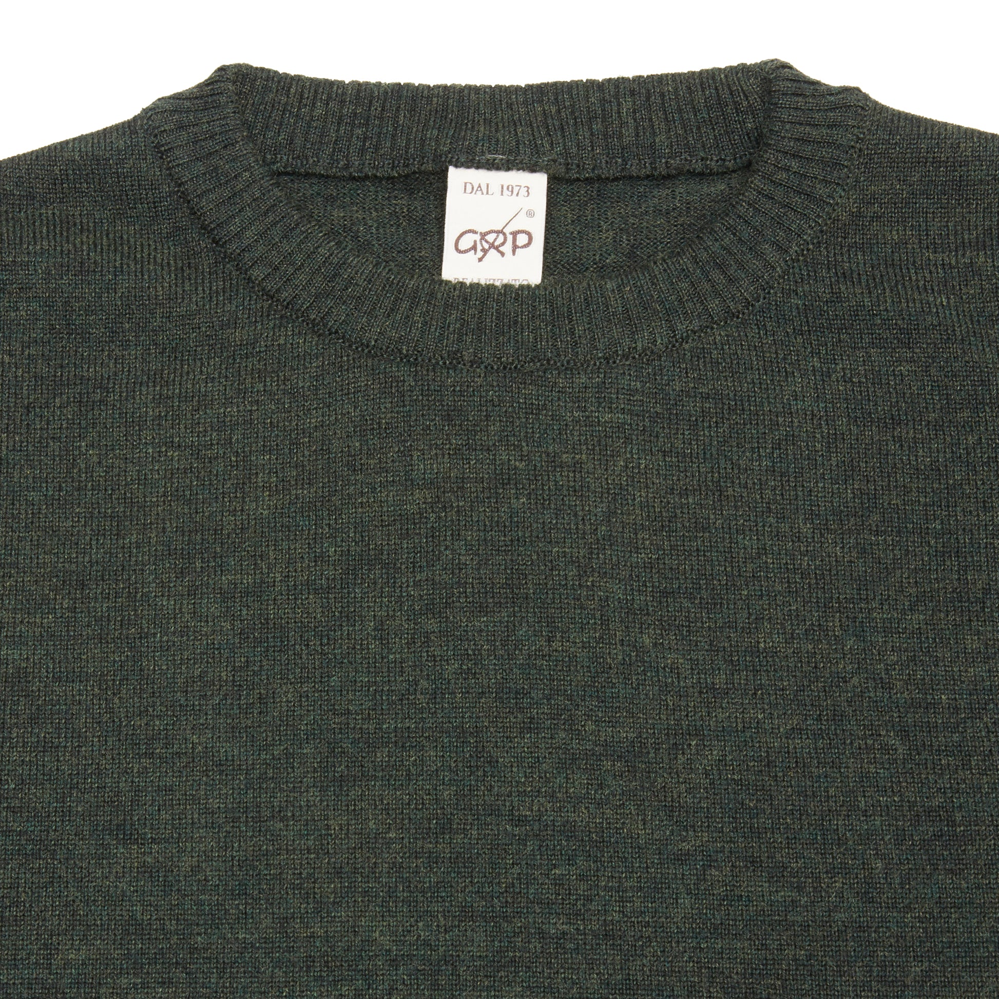 GRP Merino Crew Neck Jumper in Dark Green