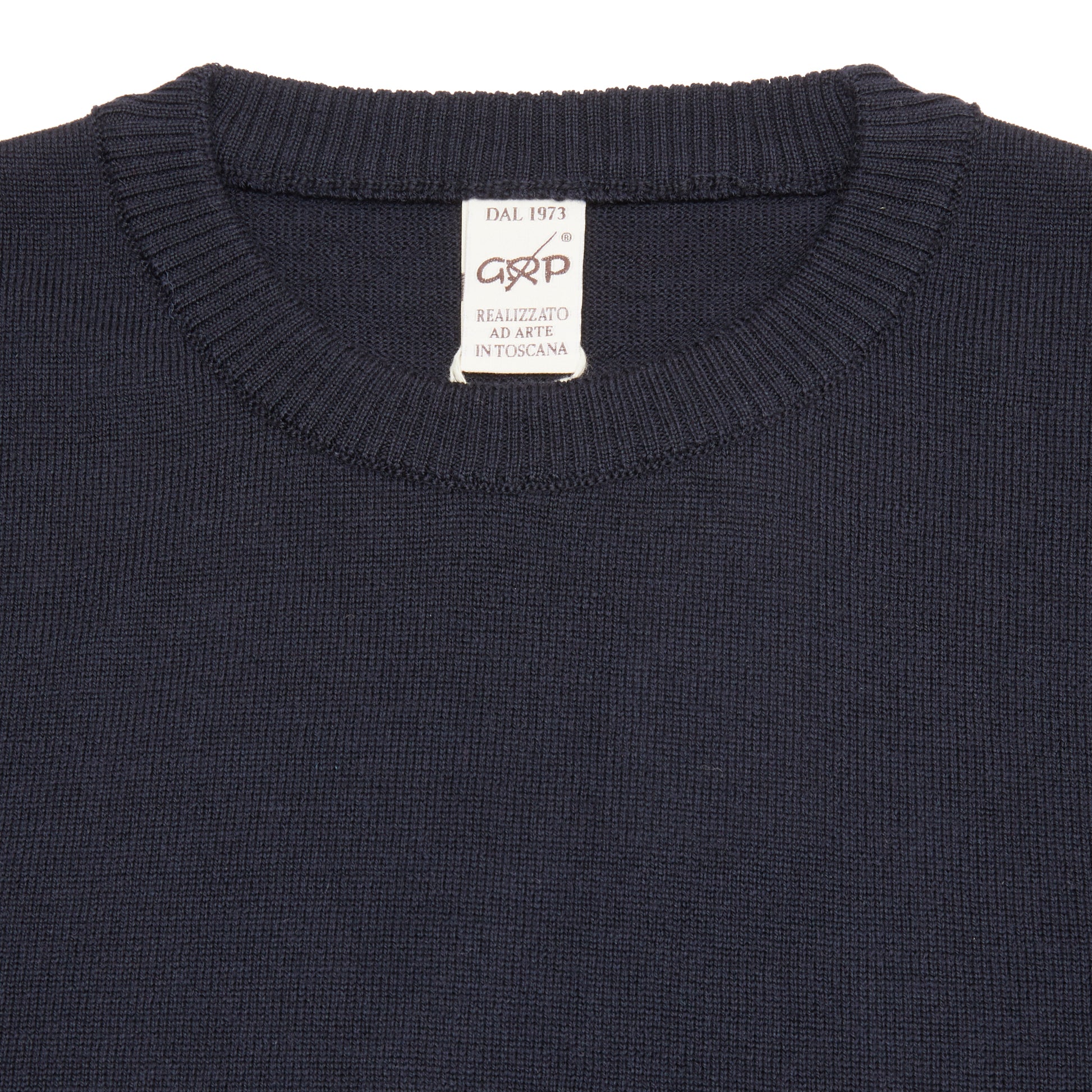 GRP Merino Crew Neck Jumper in Night Blue