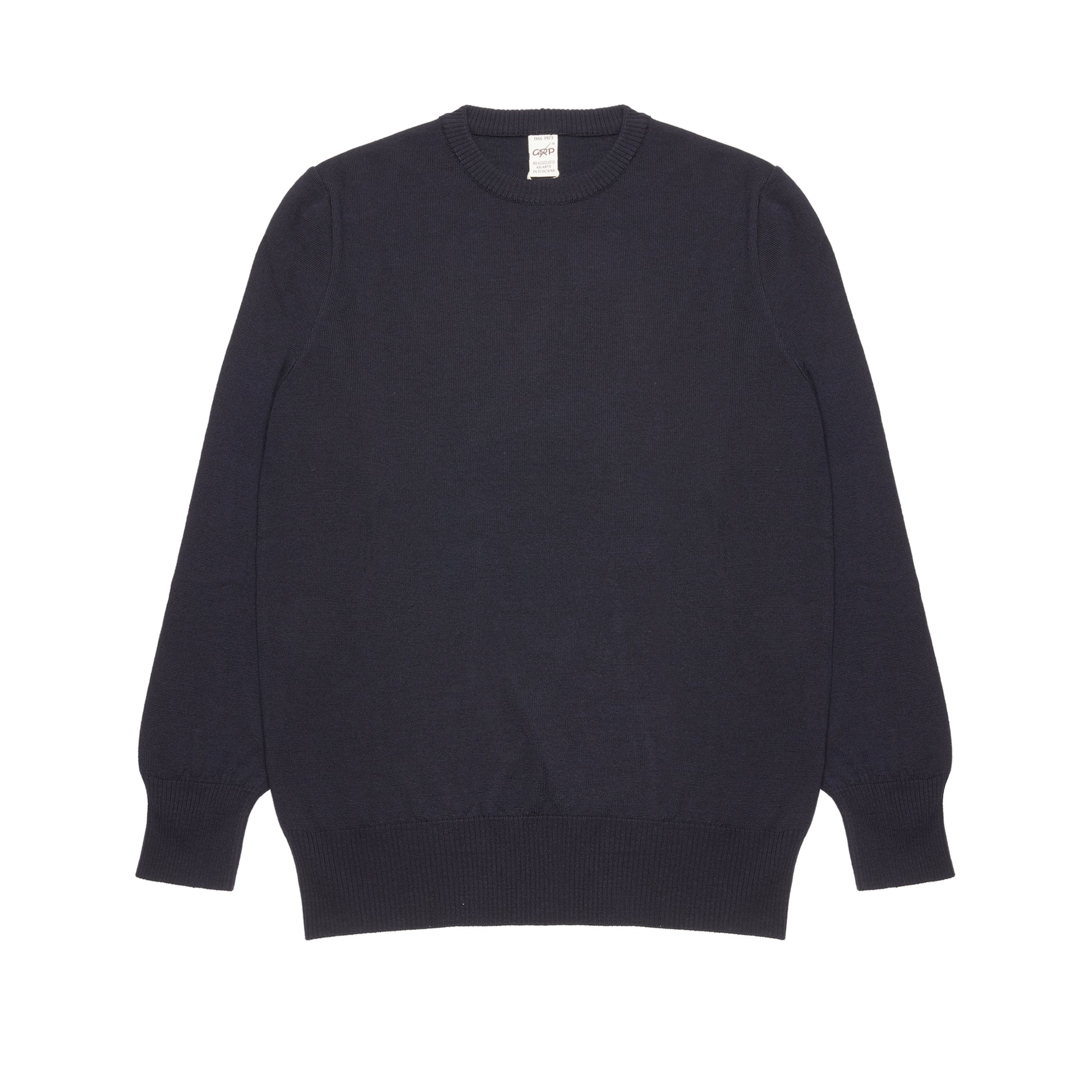 GRP Merino Crew Neck Jumper in Night Blue