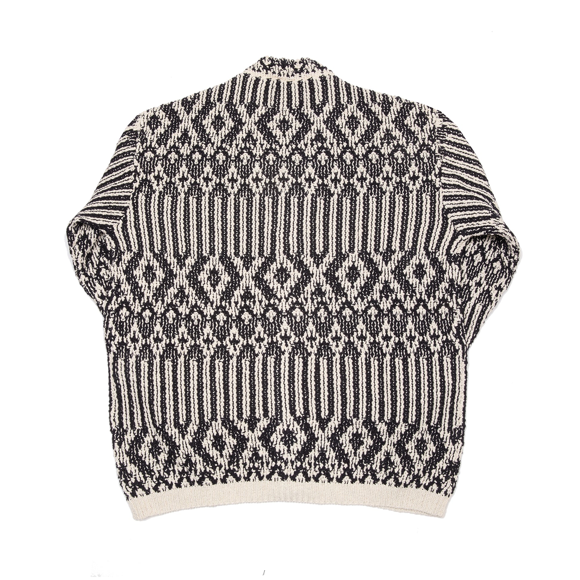 GRP Casa Isaac Folk Cardigan in Navy/Ecru
