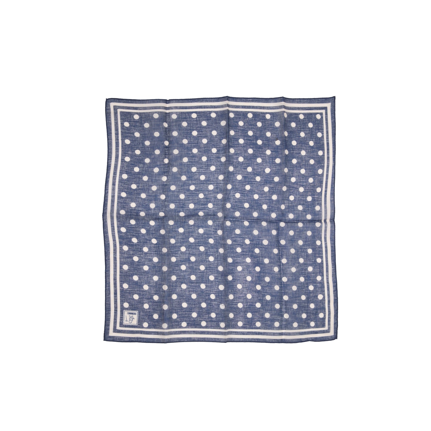 GRP Max Rohr Scarf in Navy Polka Dot