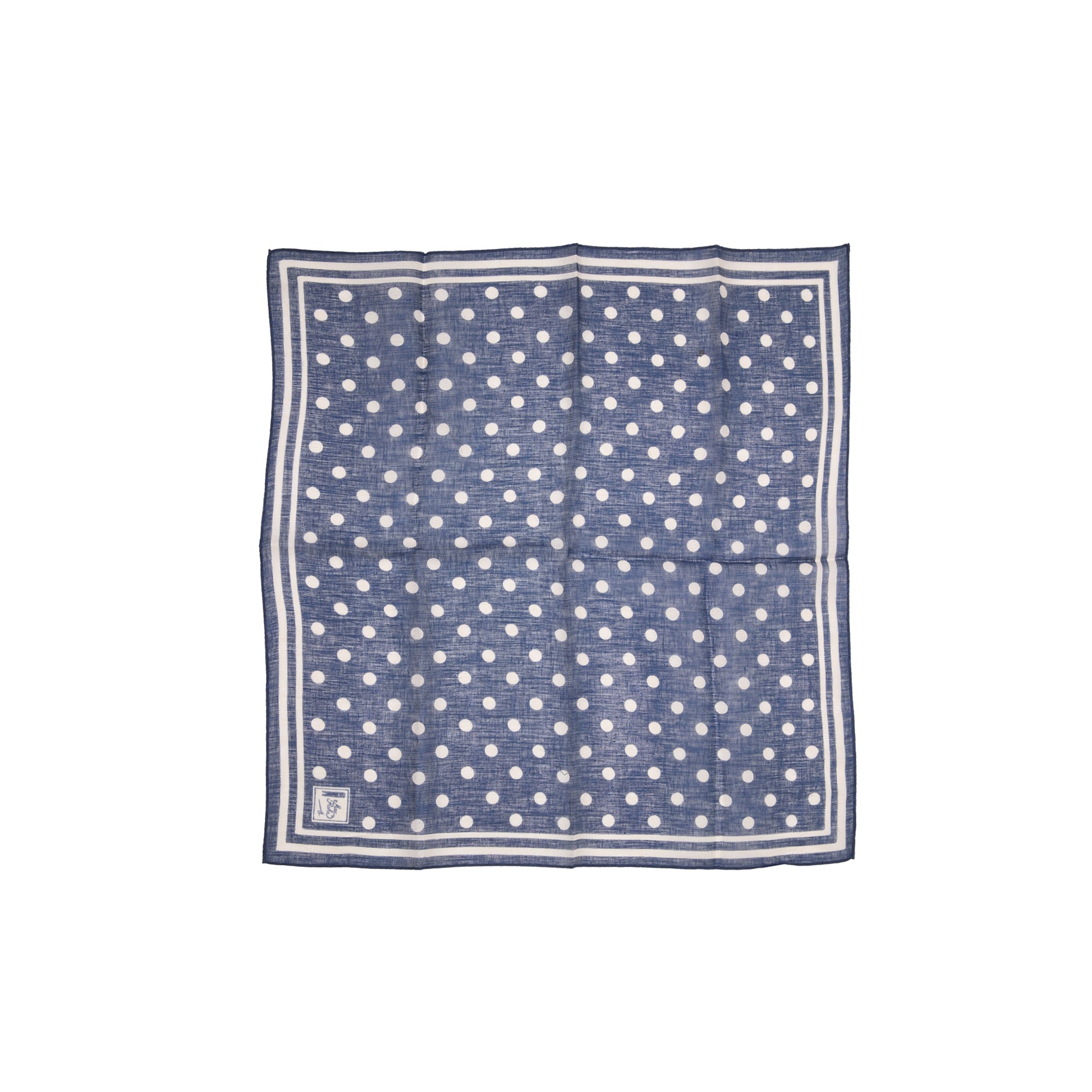 GRP Max Rohr Scarf in Navy Polka Dot