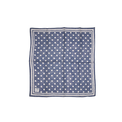 GRP Max Rohr Scarf in Navy Polka Dot