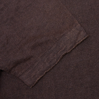 GRP Linen Short Sleeve Polo in Brown