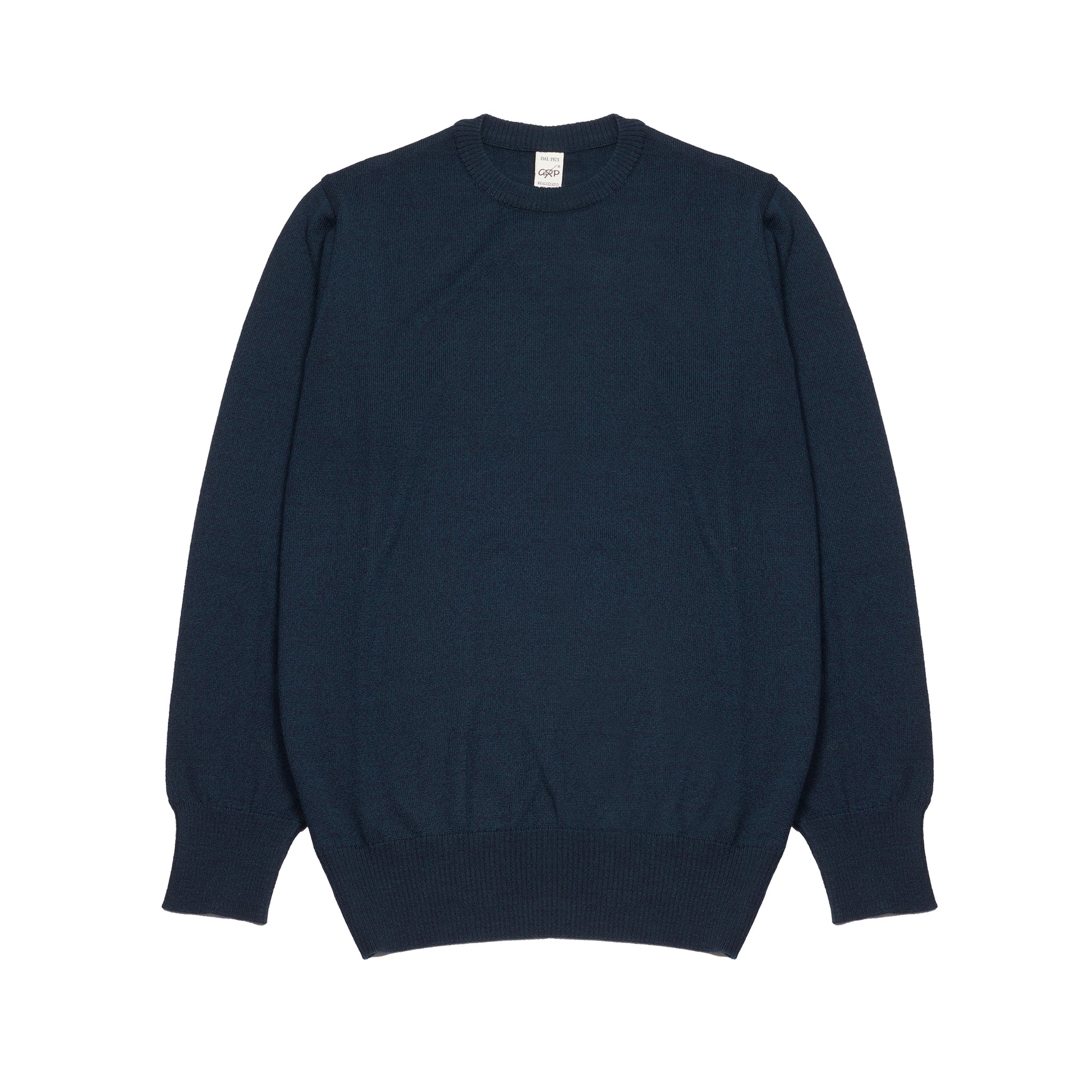 GRP Merino Crew Neck Jumper in Oil Mouline