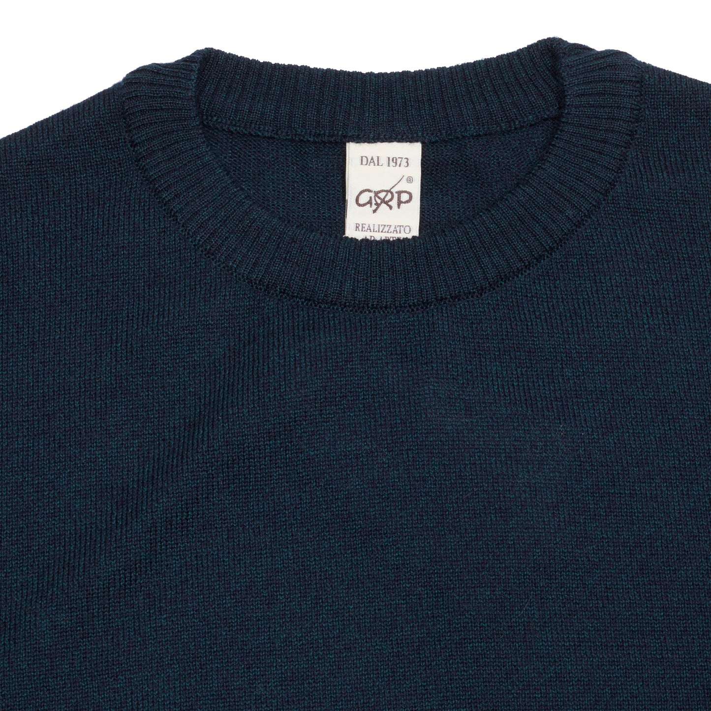 GRP Merino Crew Neck Jumper in Oil Mouline