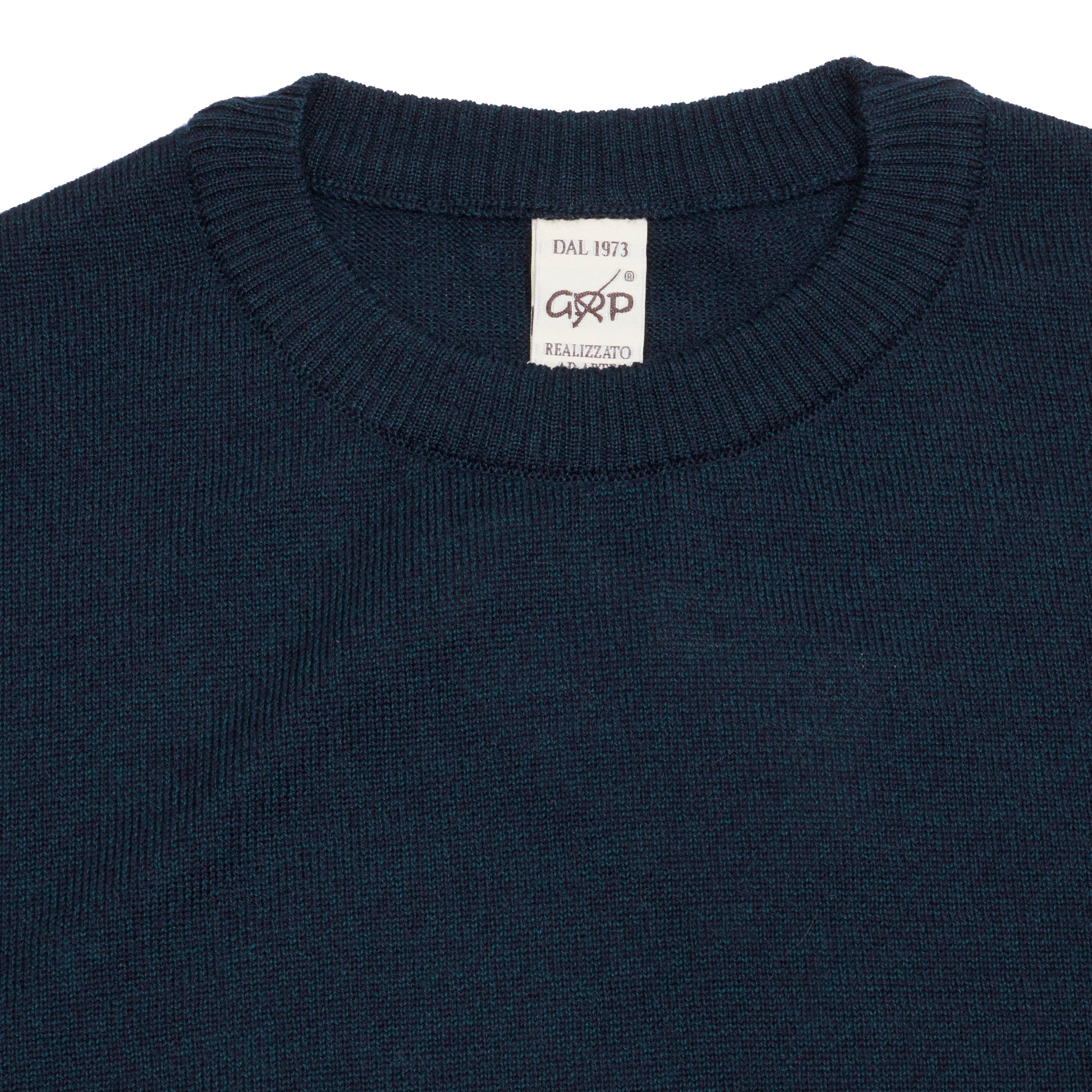 GRP Merino Crew Neck Jumper in Oil Mouline