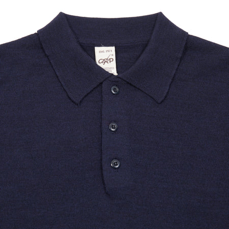 GRP Merino Polo Shirt in Blue
