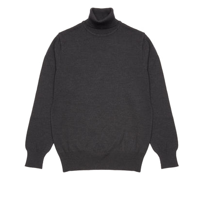 GRP Dolcevita Rollneck Merino Jumper in Charcoal