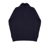 GRP Merino Shawl Collar Jumper in Blue