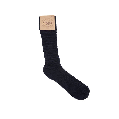 <p>Navy Socks in Spot are made from a lightweight cotton blend for comfort.</p> <p>95% Cotton, 5% Elastane.</p> <p>Made in Italy.</p>