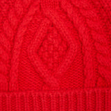 GRP Cashmere/Wool Arran Beanie in Red