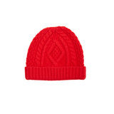 GRP Cashmere/Wool Arran Beanie in Red