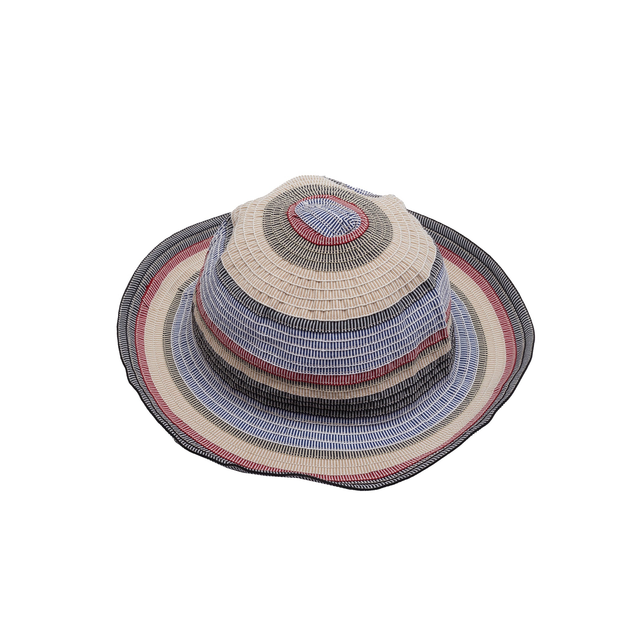 【GRAPE】Code Print Striped Hooded Hat Grevi Striped Trilby Hat in Red/Blue – Dick's Edinburgh