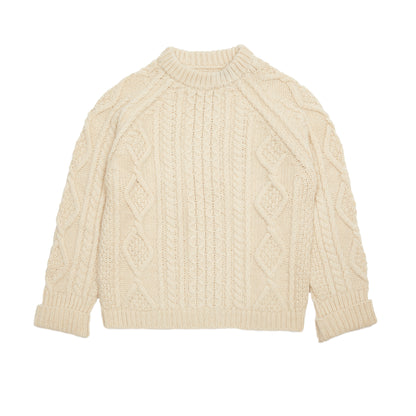 GRP Women's Casa Isaac Steve Cable Knit Jumper in Rope