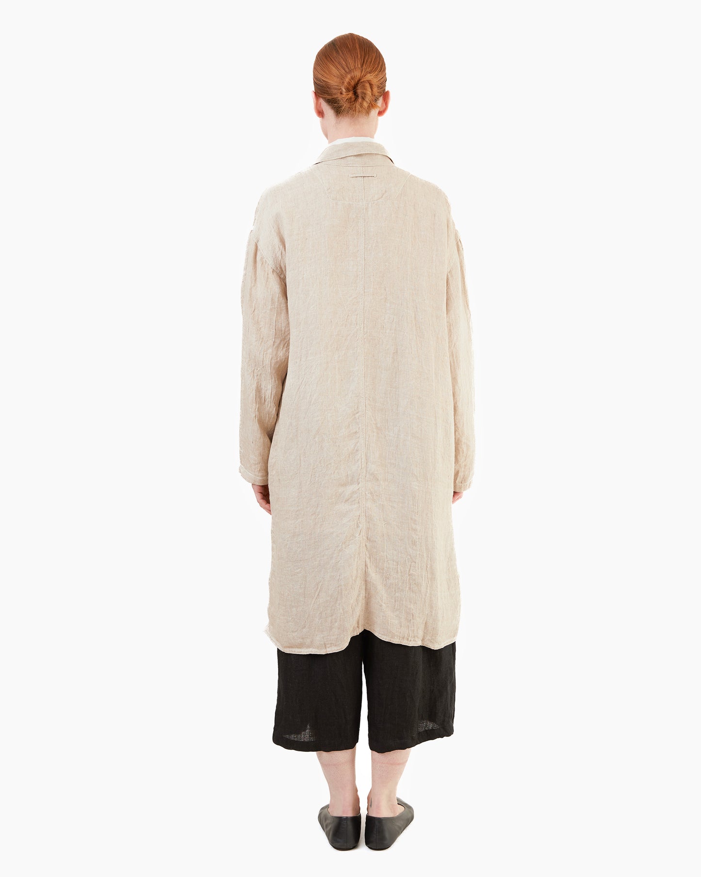 Guptiha Women's Hemp Denim Coat in Flax