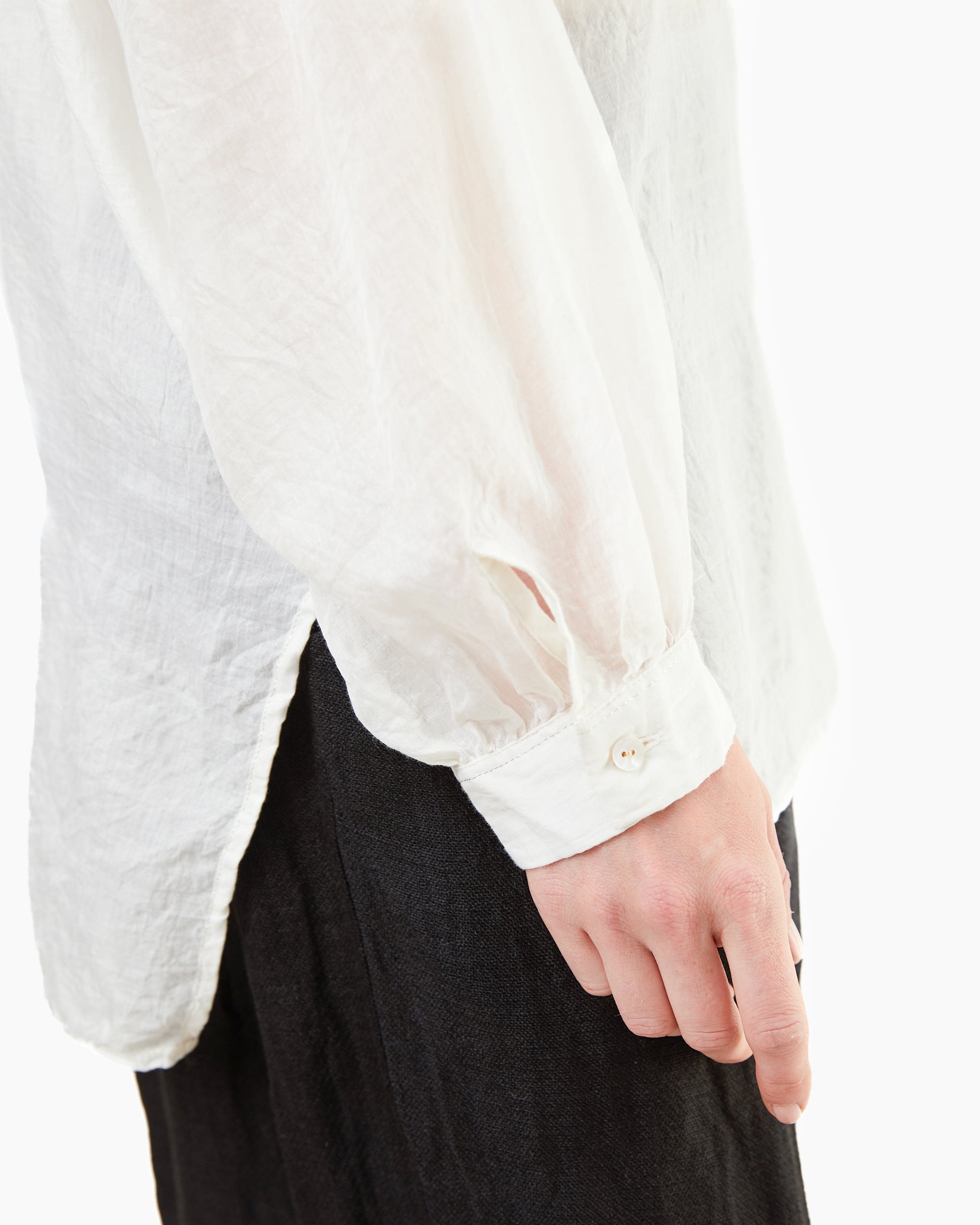 Guptiha Cotton/Silk Voile Shirt in Natural