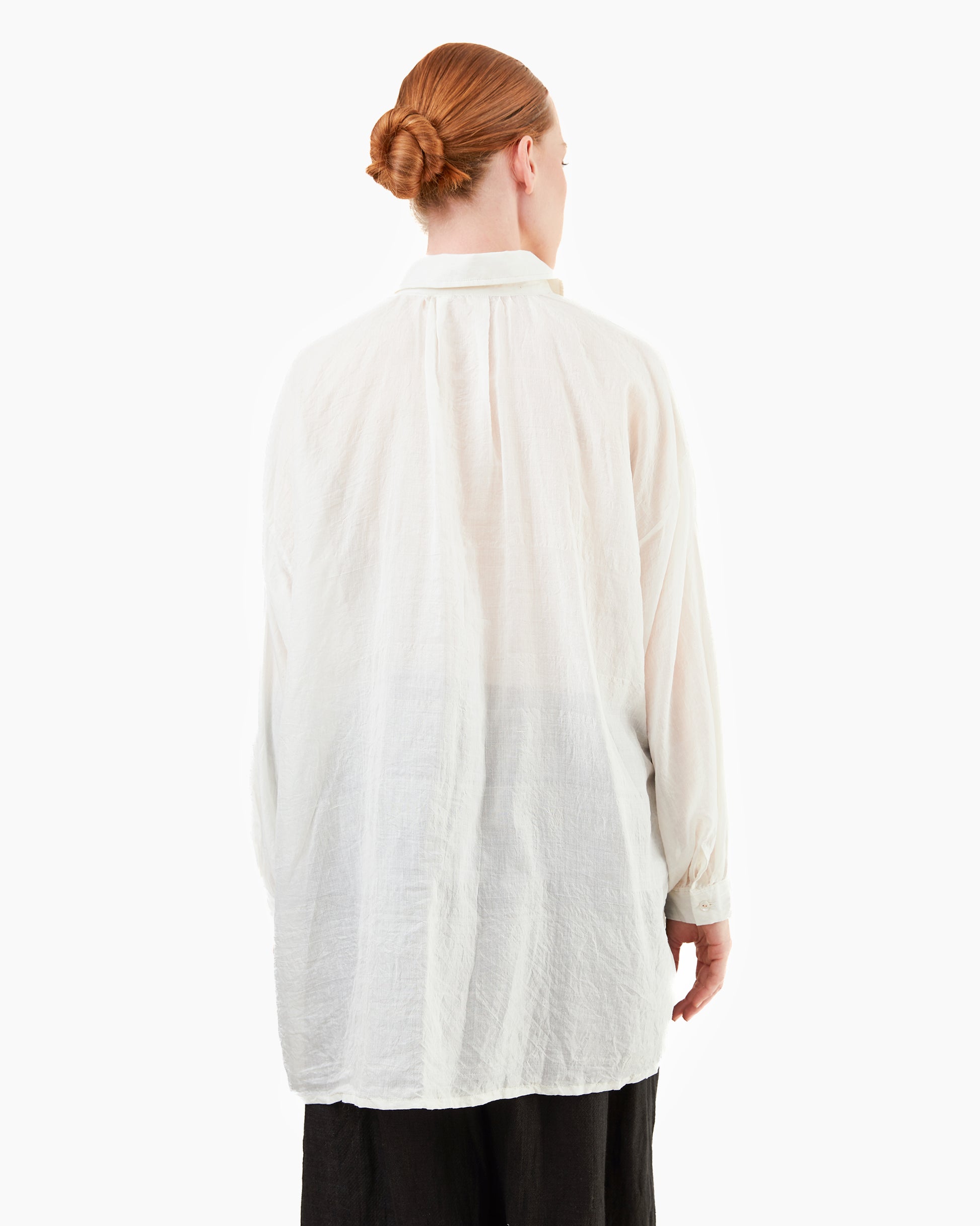 Guptiha Cotton/Silk Voile Shirt in Natural