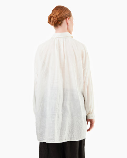 Guptiha Cotton/Silk Voile Shirt in Natural