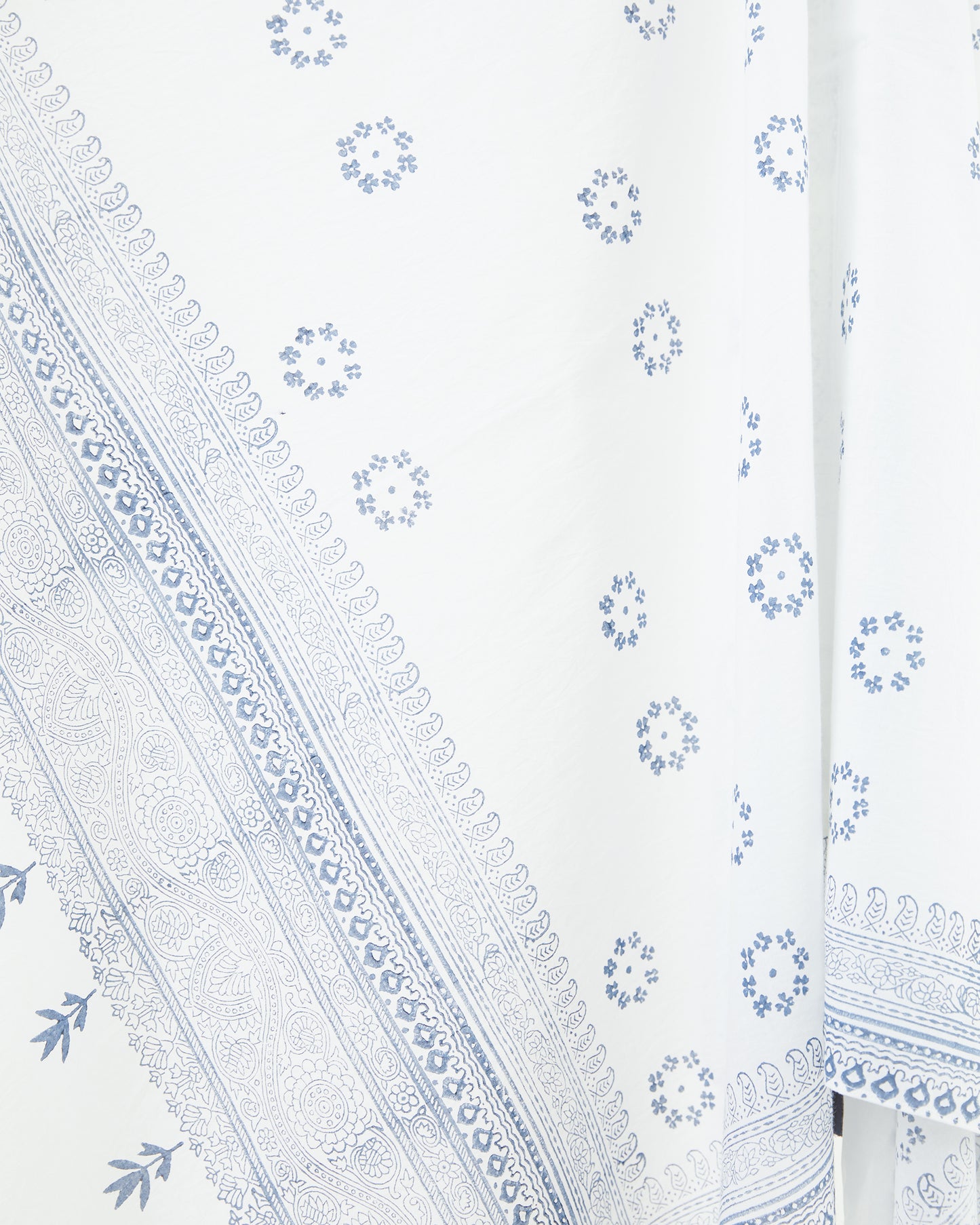Guptiha Silk Tasseled Scarf in White