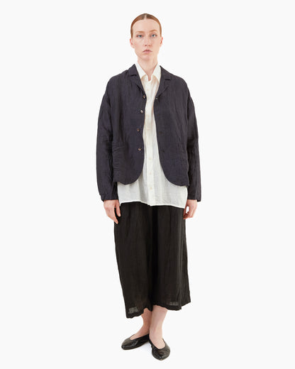 Guptiha Linen Gauze Pants in Black
